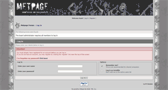 Desktop Screenshot of forum.metpage.org
