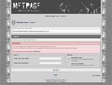 Tablet Screenshot of forum.metpage.org